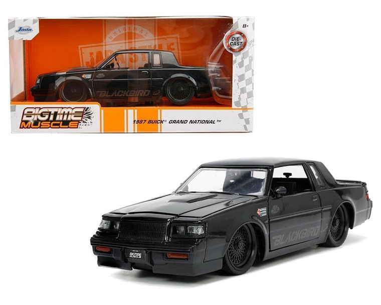 Jada 1:24 1987 Buick Grand National (black) Big Time Custom- Diecast