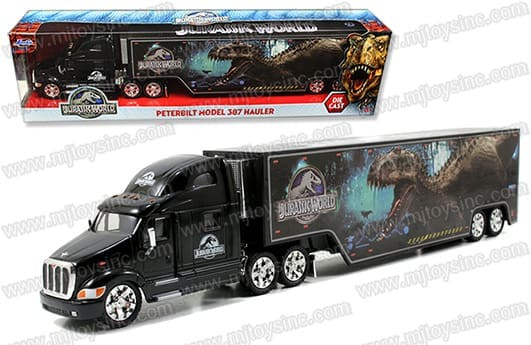 Jada 1:64 Jurassic World Peterbilt Model 387 Hauler- Diecast