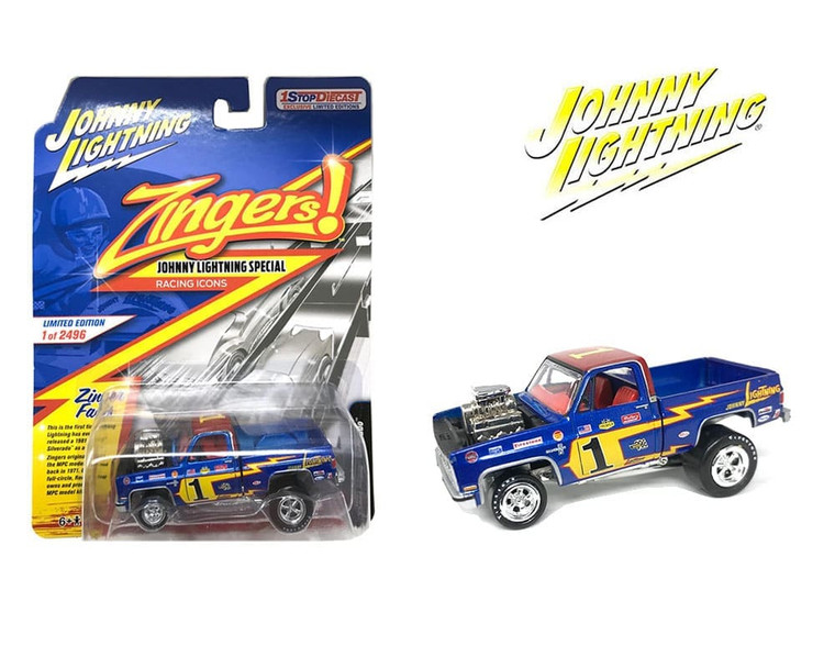 Johnny Lightning 1:64 1980 Chevrolet Silverado Zinger Limited 2,496 Pieces -1 Stop Exclusives- Diecast Johnny Lightning 1:64 1980 Chevrolet Silverado Zinger Limited 2,496 Pieces -1 Stop Exclusives- Diecast