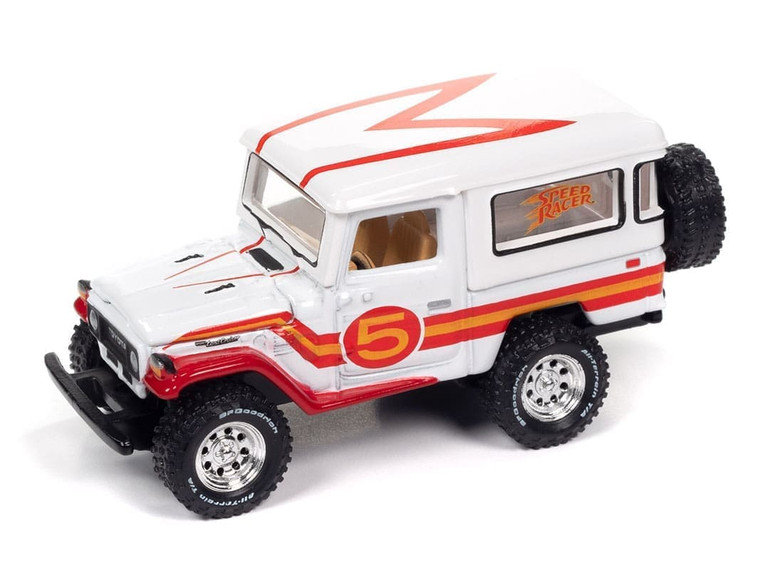 Johnny Lightning 1:64 1980 Toyota Land Cruiser Speed Racer Livery Limited 3,600 Pcs Mijo Exclusives- Diecast