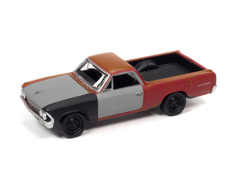 Johnny Lightning 1:64 1966 Chevrolet El Camino (project In Progress) (regal Red Flat W/primer And Rust) Street Freaks 2021 Release 4 Version A- Diecast