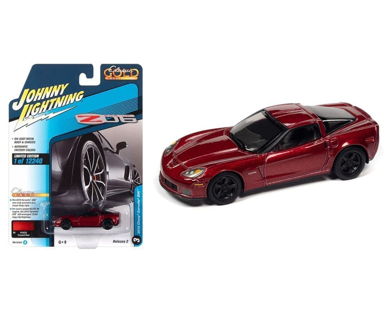 Johnny Lightning 1:64 2012 Chevrolet Corvette Z06 (crystal Red) Classic Gold 2022 Release 2 Version A- Diecast