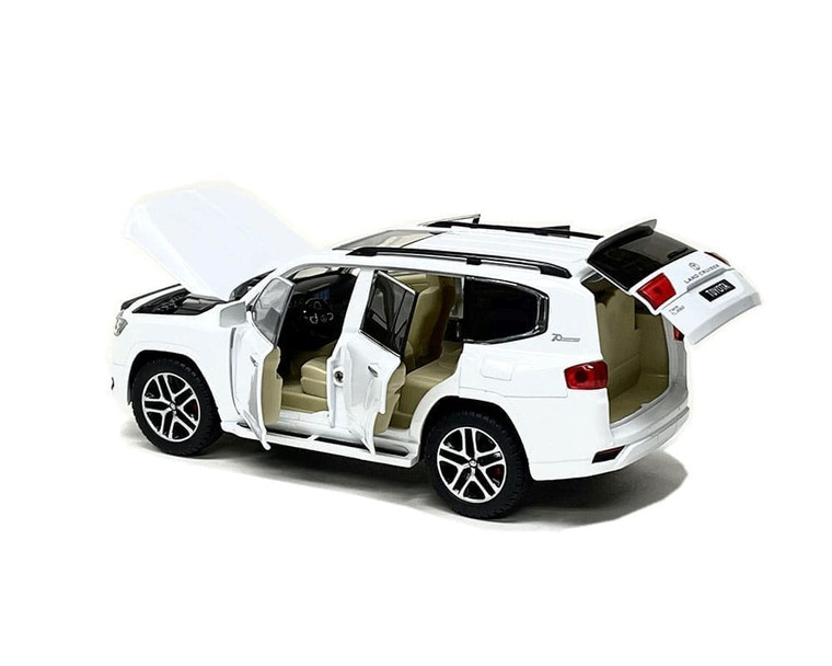 Mijo Exclusives 1:24 2023 Toyota Land Cruiser White- Diecast