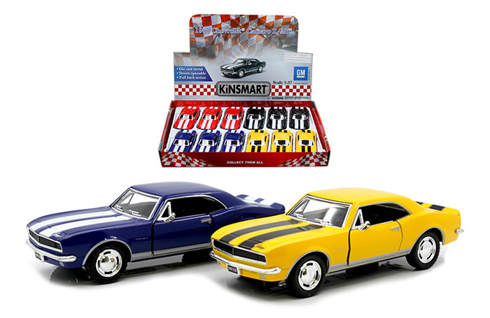 Kinsmart 1:37 1967 Chevrolet Camaro Z/28 5 Display Tray Set Of 12- Diecast