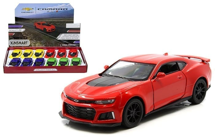 Kinsmart 1:38 2017 Chevrolet Camaro Zl 5 Display Tray Set Of 12- Diecast