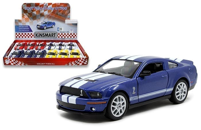 Kinsmart 1:38 2007 Shelby Gt500 5 (kt5310d) Display Tray Set Of 12- Diecast