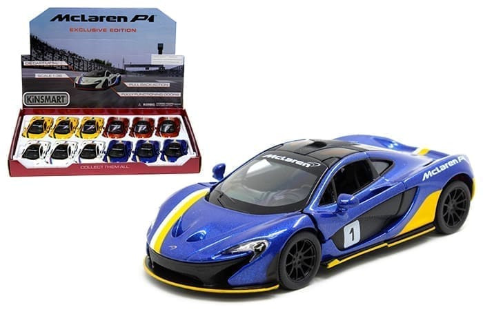 Kinsmart 1:36 Mclaren P1 Exclusive Collection (kt5393df) Display Tray Set Of 12- Diecast