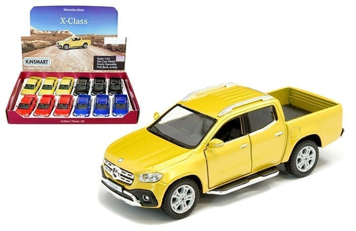 Kinsmart 1:42 2017 Mercedes-benz X-class Truck 5 (kt5410d) -display Tray Box Of 12- Diecast