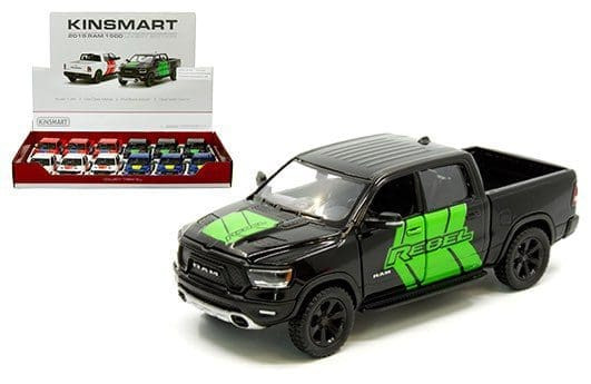 Kinsmart 1:46 2019 Dodge Ram 1500 Livery Edition 5 (kt5413df) Display Tray Set Of 12- Diecast