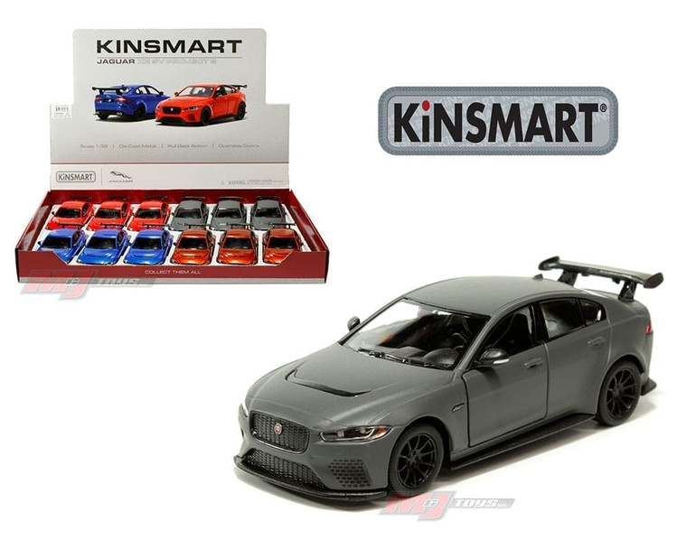 Kinsmart 1:38 Jaguar Xe Sv Project 8 (kt5416d) Display Tray Set Of 12- Diecast