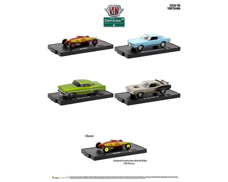 M2 Machines 1:64 Auto-drivers Release 117 Assortment- Diecast