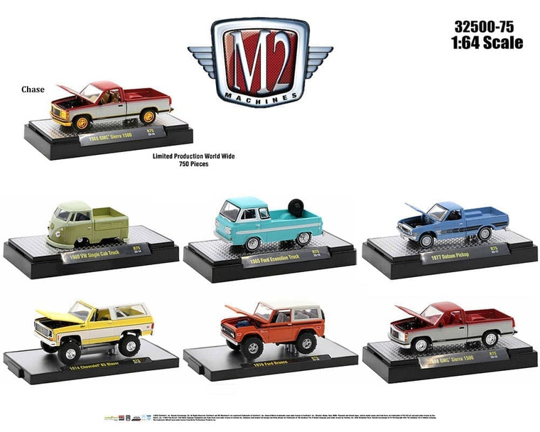M2 Machines 1:64 Auto-thentics Collection Release 75 Assortment- Diecast