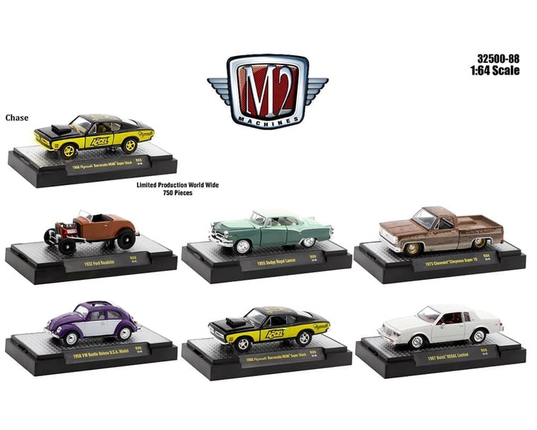 M2 Machines 1:64 Auto-thentics Release 88 Assortment- Diecast