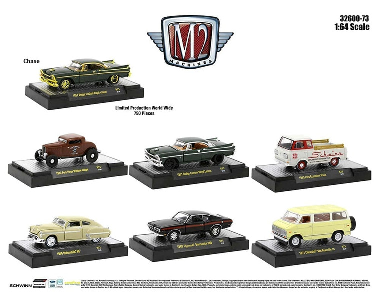 M2 Machines 1:64 Detroit-muscle Release 73 Assortment- Diecast