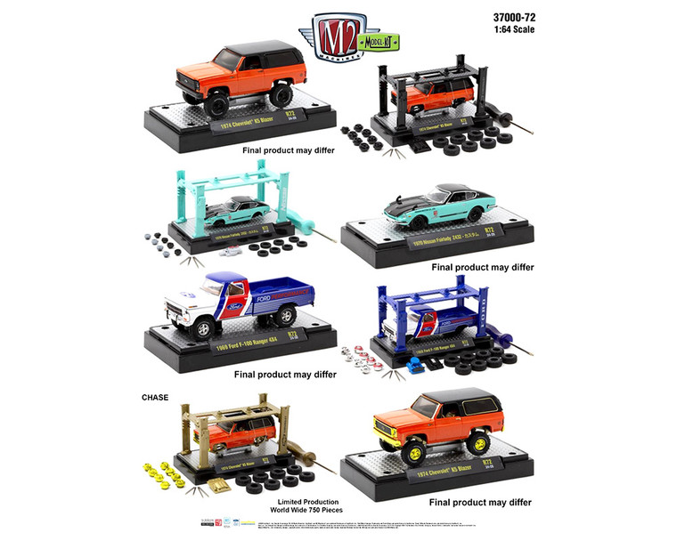 M2 Machines 1:64 Model-kit Release 72 Assortment- Diecast