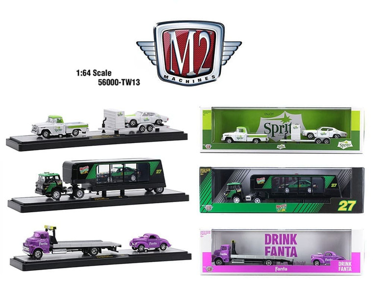 M2 Machines 1:64 Auto-haulers Coca-cola Release Tw13- Diecast