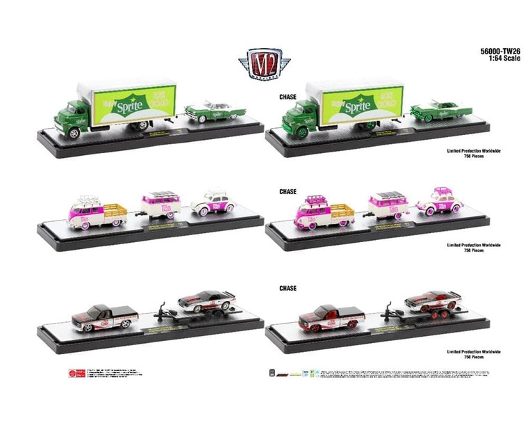 M2 Machines 1:64 Auto-haulers Coca-cola Release Tw26 Assortment- Diecast