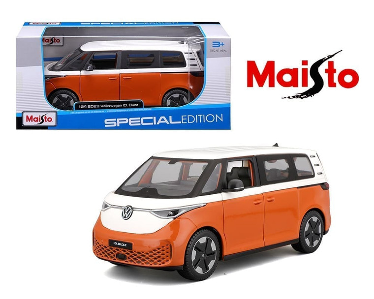 Maisto 1:24 2023 Volkswagen Id Buzz Orange Special Edition- Diecast
