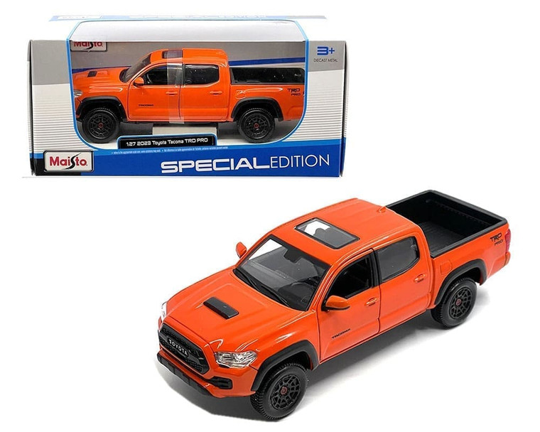 Maisto 1:27 2023 Toyota Tacoma Trd Pro Solar Octane Orange Special Edition- Diecast