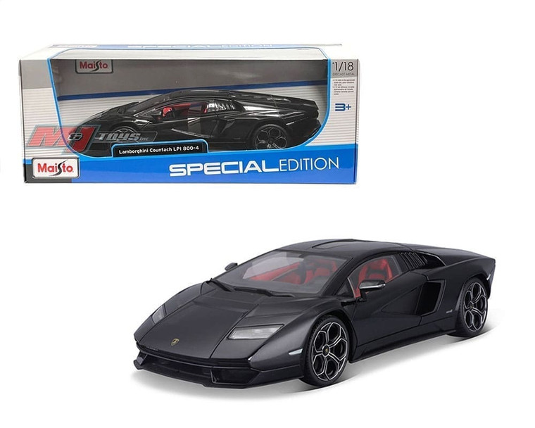 Maisto 1:18 Lamborghini Countach Lpi 800-4 Black Special Edition- Diecast