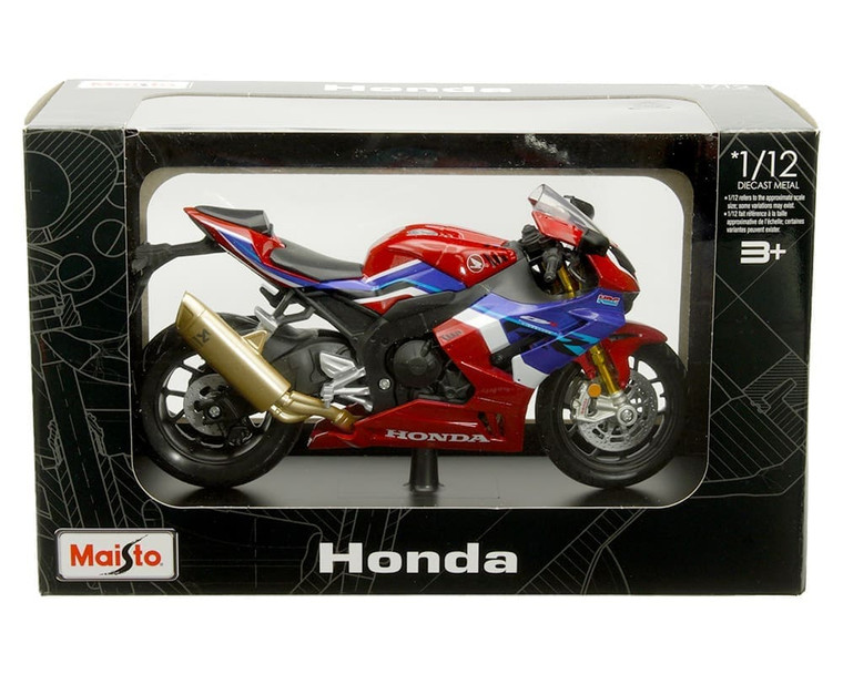 Maisto 1:12 Honda Cbr 1000rr-r Fireblade Sp W/ Stand Redwhiteblue- Motorcycles- Diecast