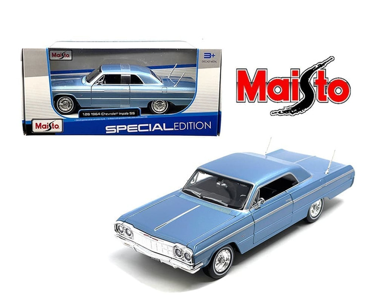 Maisto 1:26 Chevrolet Impala Ss Blue Special Edition- Diecast