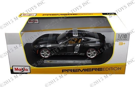Maisto 1:18 Premiere Edition 2014 Chevrolet Corvette Stingray Police- Diecast