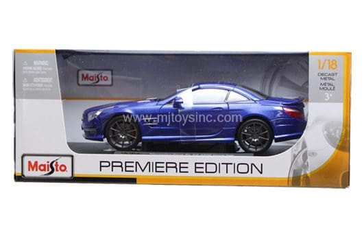 Maisto 1:18 Premiere Edition 2012 Mercedes-benz Sl63 Amg (blue)- Diecast