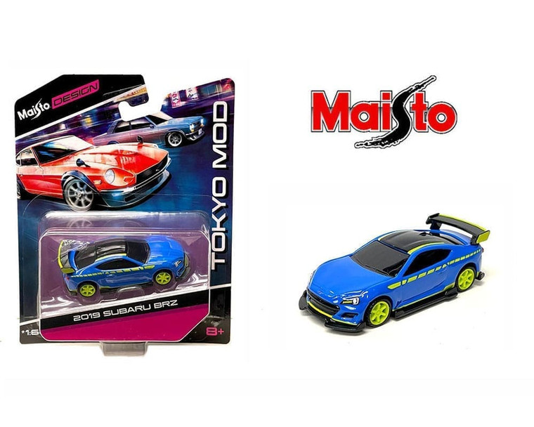 Maisto 1:64 Tokyo Mod 2019 Subaru Brz Blue Maisto Design- Diecast
