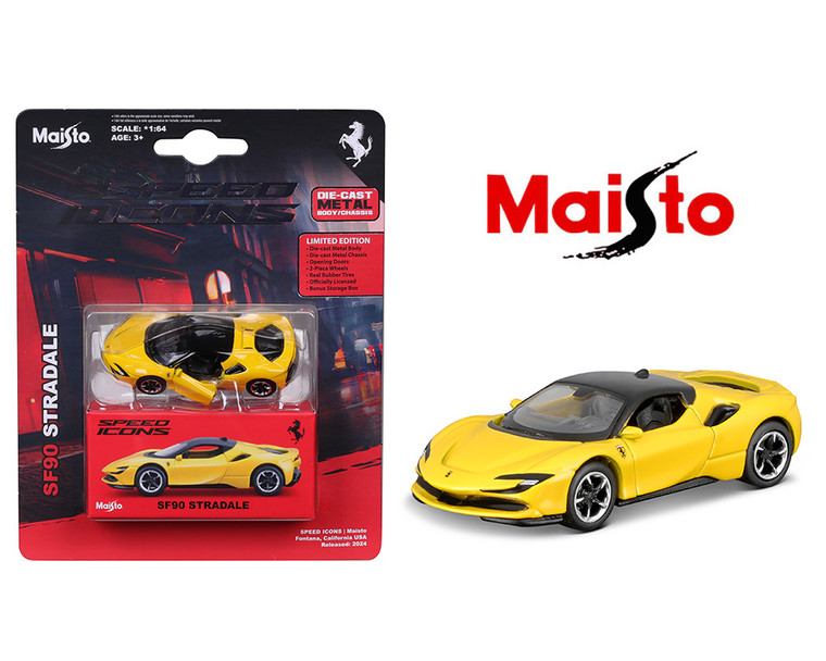 Maisto 1:64 Speed Icons Ferrari Ff90 Stradale Yellow- Diecast