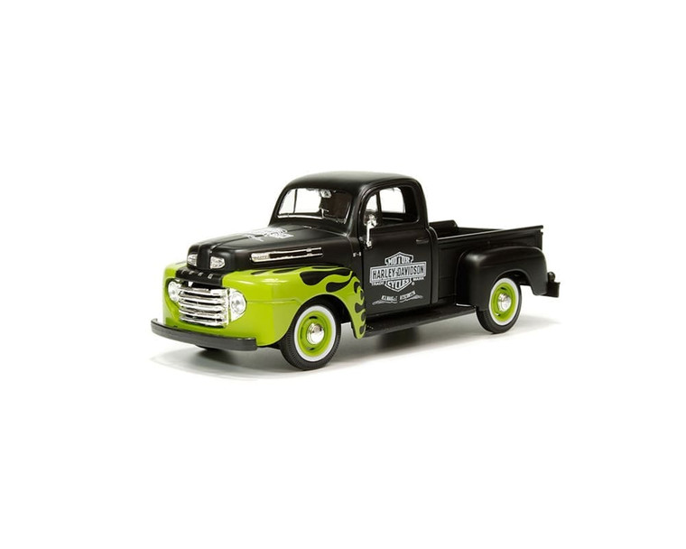 Maisto 1:24 1948 Ford F-1 Pickup Truck- Harley-davidson Custom -display Tray Box Of 4- Diecast