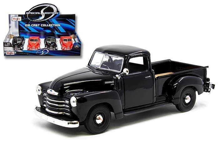 Maisto 1:24 1950 Chevrolet 3100 Pick Up Truck Special Edition -display Tray Set Of 4- Diecast