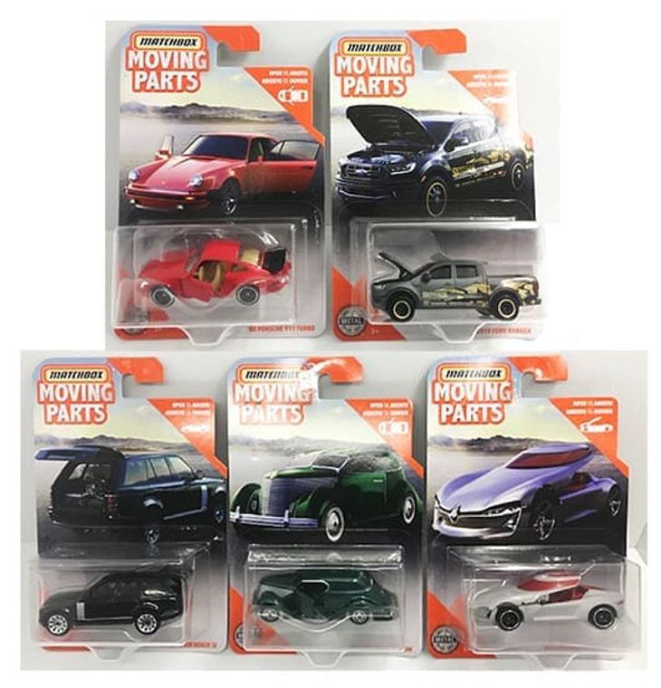 Matchbox 1:64 Moving Parts 2020 New E Case- Diecast