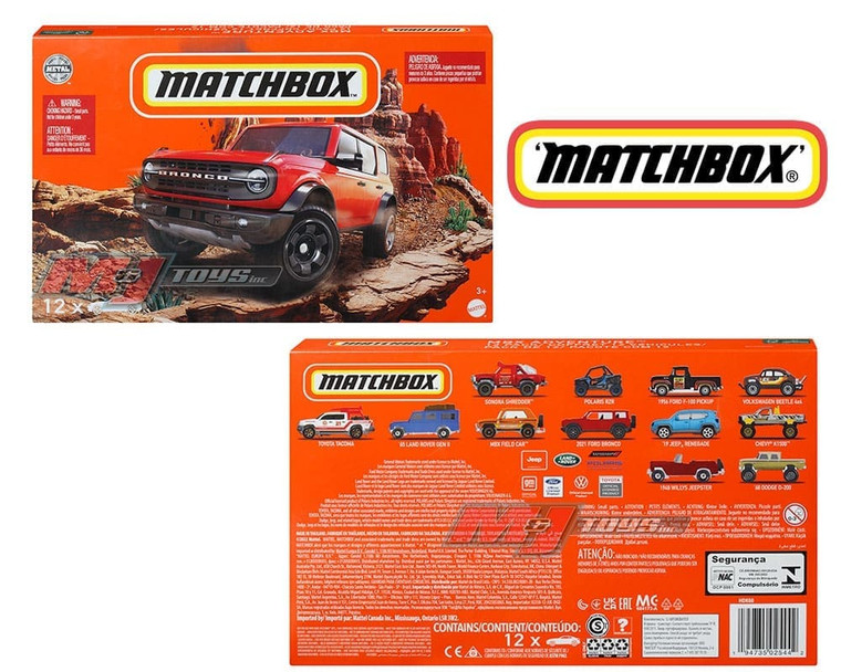 Matchbox 1:64 Mbx Adventure 2022 12 Pack- Diecast