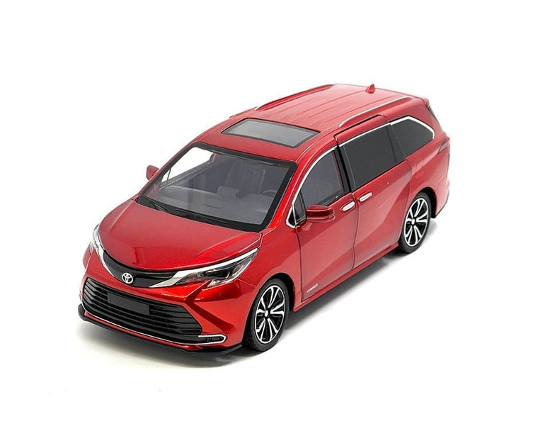 Mijo Exclusives 1:24 Toyota Sienna Mini Van M. Red- Diecast