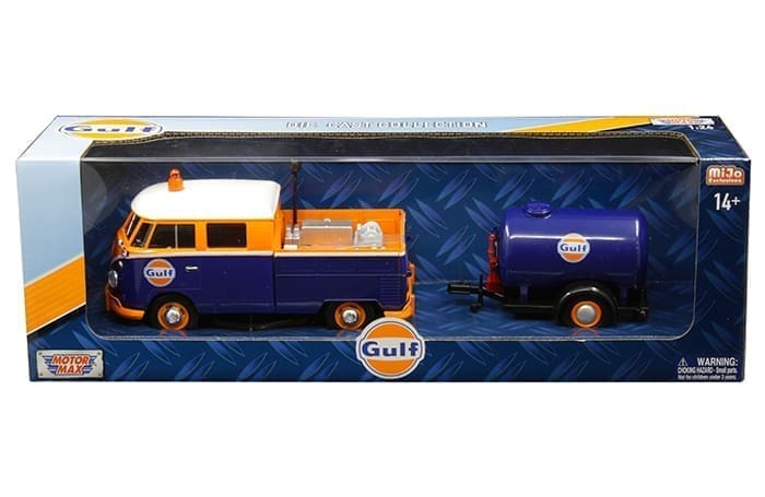 Motor Max 1:24 Volkswagen Service Pickup With Oil Tank Gulf Mijo Exclusives- Diecast