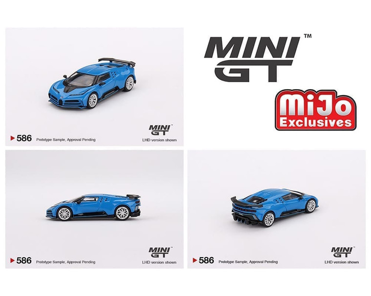 Mini Gt 1:64 Bugatti Centodieci Blu Bugatti Lhd Mijo Exclusives- Diecast