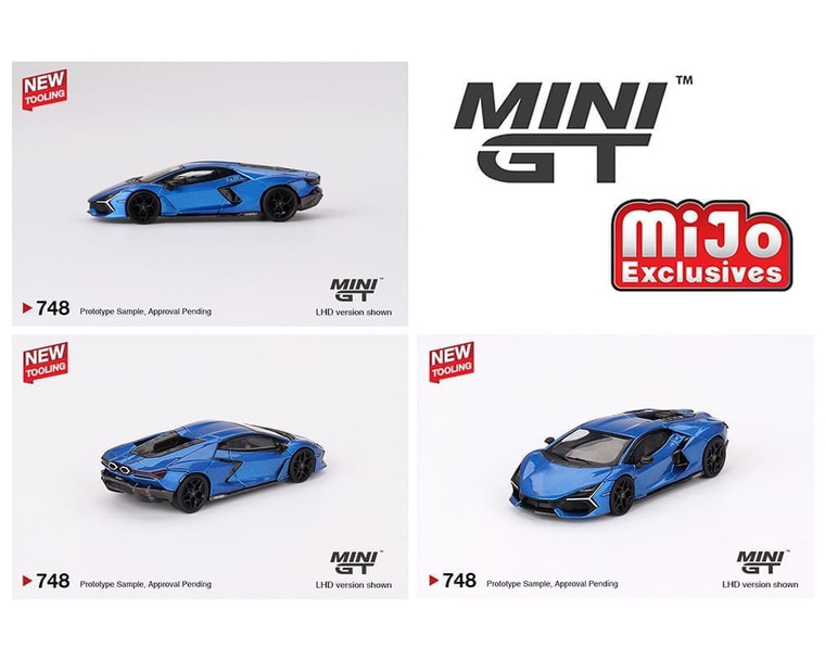 Mini Gt 1:64 Lamborghini Revuelto Blu Eleos Mijo Exclusives- Diecast