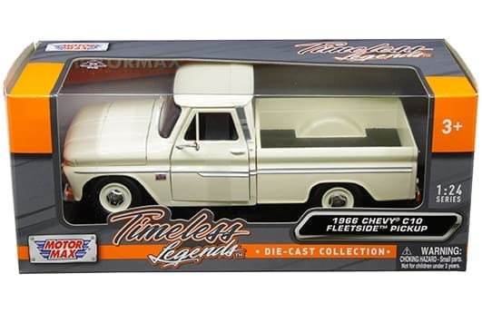 Motormax 1:24 1966 Chevrolet C10 Fleetside Pickup Timeless Legends- Diecast