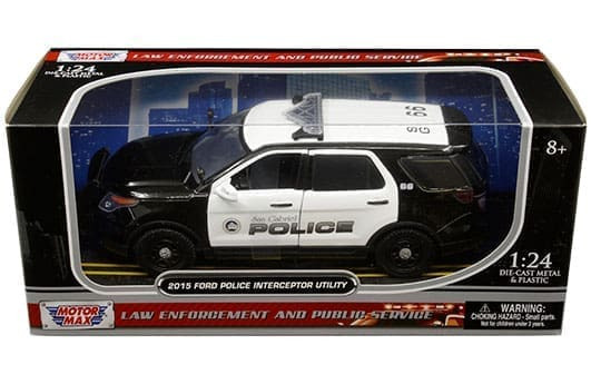 Motormax 1:24 2015 Ford Police Interceptor Utility San Gabriel Police Department Law Enforcement And Public Service- Diecast