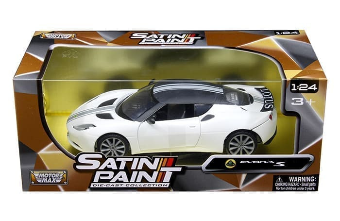 Motormax 1:24 Lotus Evora S White Satine Paint- Diecast