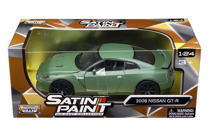 Motormax 1:24 2008 Nissan Skyline Gt-r White Satine Paint- Diecast