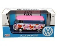 Motormax 1:24 1962 Volkswagen T1 Type 2 Delivery Van Love- Diecast