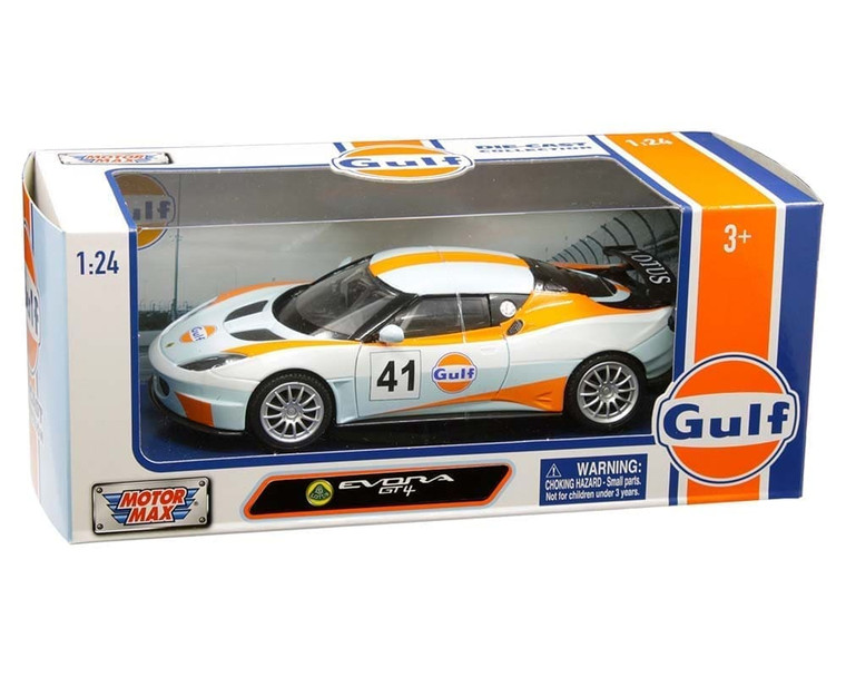 Motormax 1:24 Lotus Evora Gt4 #41 (skyblue) Gulf- Diecast