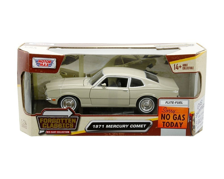 Motormax 1:24 1971 Mercury Comet Beige (73325ac-bei) Forgotten Classics- Diecast