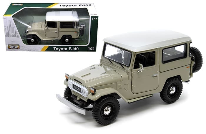 Motormax 1:24 Toyota Fj40 Beige Mijo Exclusive Platinum Collection- Diecast