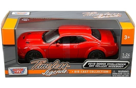 Motormax 1:24 2018 Dodge Challenger Srt Hellcat Timeless Legends- Diecast