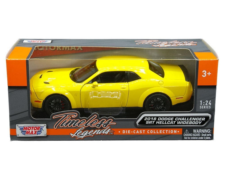 Motormax 1:24 2018 Dodge Challenger Srt Hellcat Widebody Timeless Legends- Diecast