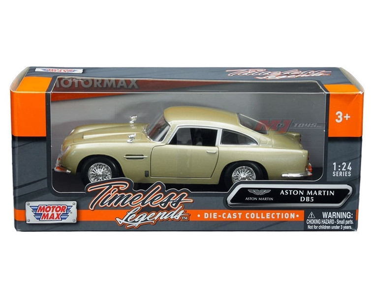 Motormax 1:24 Aston Martin Db5 (beige Metallic) Timeless Legends- Diecast