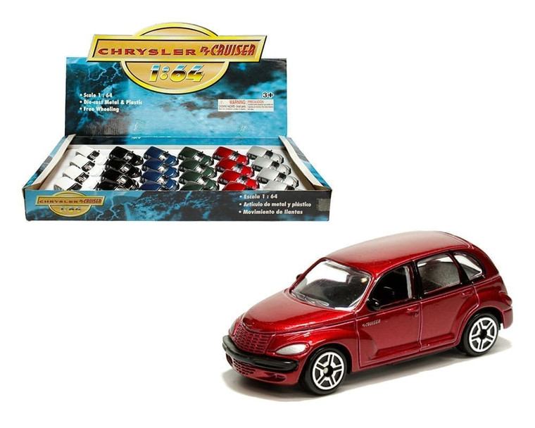 Chrysler Pt Cruiser 1:64 6 Colors Display Tray Set Of 24- Diecast